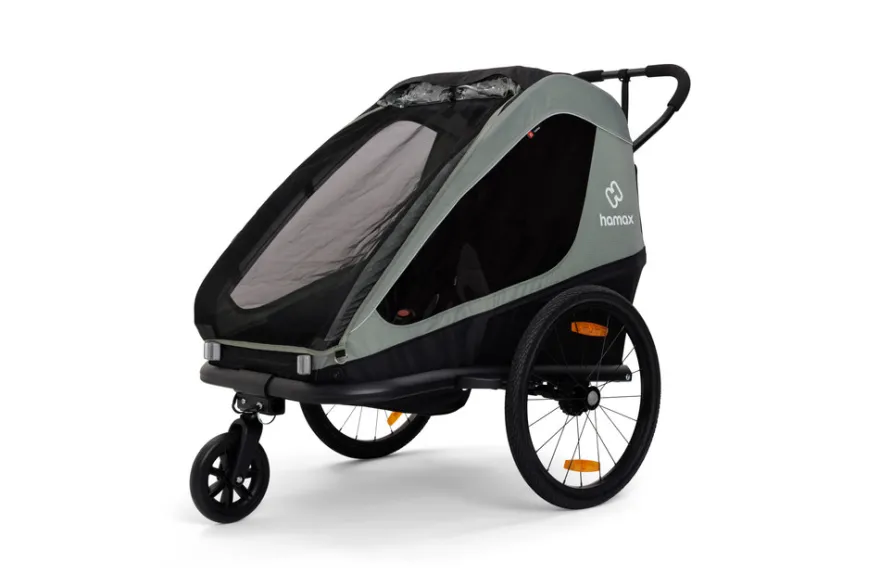 Hamax Traveller Cykelvagn - Khaki Green
