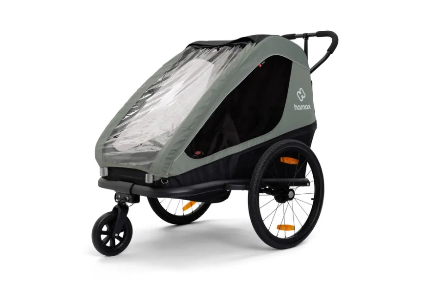 Hamax Traveller Cykelvagn - Khaki Green