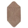 Handduk med huva, 70 x 70 cm - Walnut