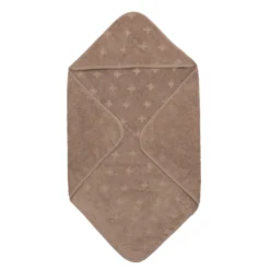 Handduk med huva, 70 x 70 cm - Walnut