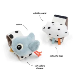 Handledsskallra 2-pack Happy Clouds - Blue