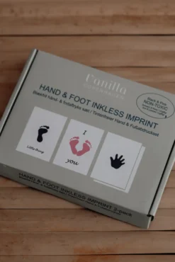 Hand- och fotavtryck 2-pack - Rosa/Svart