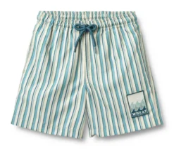 Hansi Badge Badshorts - Aqua Stripe