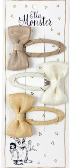 Hårspännen Beige Bow