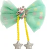 Hårspännen Big Unicorn Bow Green