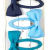 Hårspännen Dusty Blue Bow