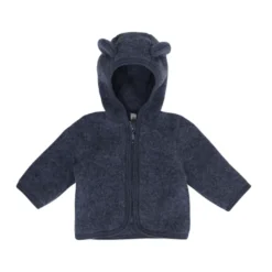 Huttelihut Jacka Med Öron I Ullfleece - Ombre Blue Melange