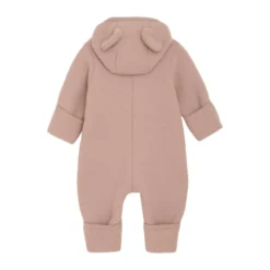 Huttelihut Overall Med Öron I Ullfleece - Mahogany Rose