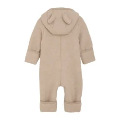 Huttelihut Overall Med Öron I Ullfleece - Camel Melange