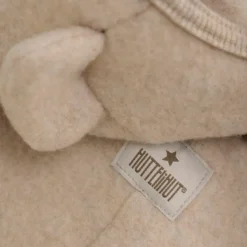 Huttelihut Overall Med Öron I Ullfleece - Camel Melange