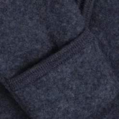 Huttelihut Overall Med Öron I Ullfleece - Ombre Blue Melange