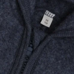 Huttelihut Overall Med Öron I Ullfleece - Ombre Blue Melange