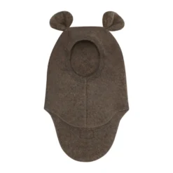 Huttelihut Ull Fleece Balaclava M. Öra - Brown Melange