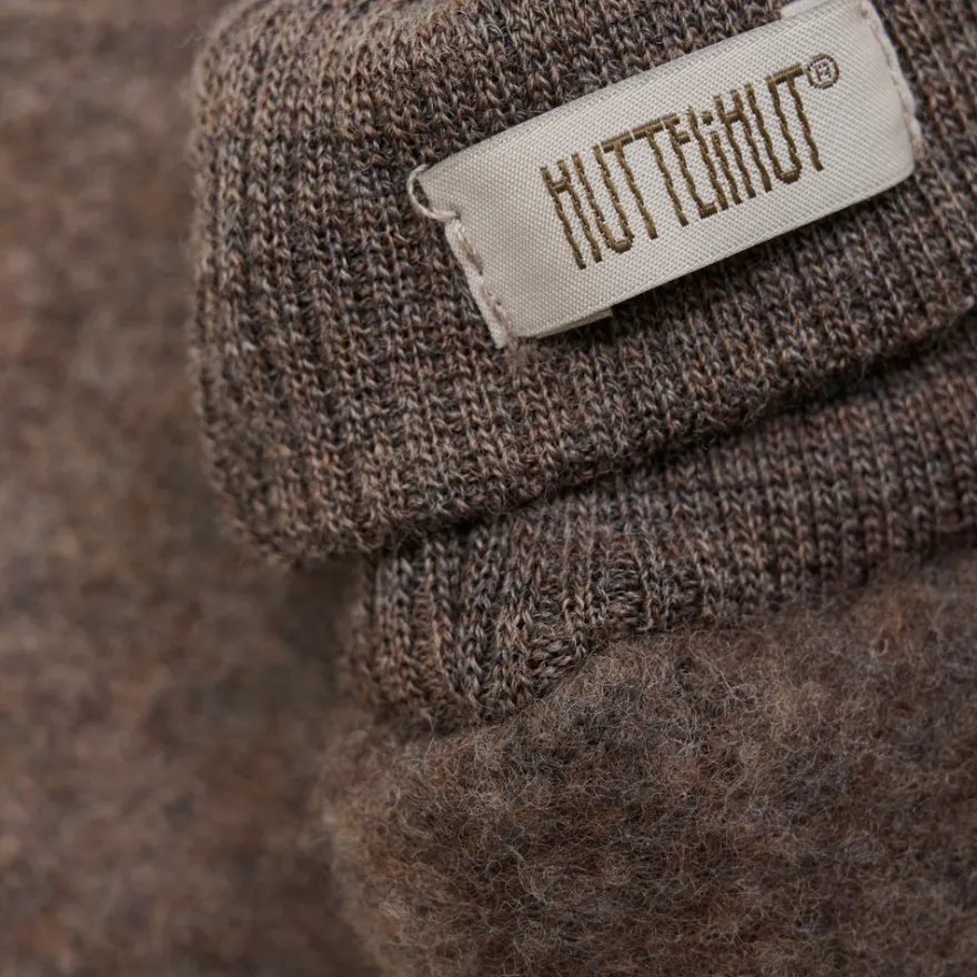 Huttelihut Ullfleece Vantar - Brown Melange