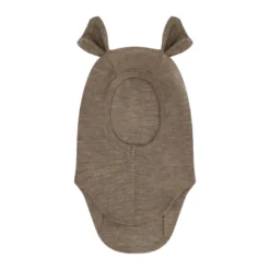 Huttelihut Ull Rib Balaclava m. Öron - Savannah Melange