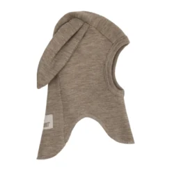Huttelihut Ull Rib Balaclava m. Öron - Savannah Melange