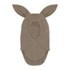 Huttelihut Ull Rib Balaclava m. Öron - Savannah Melange