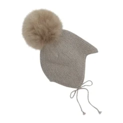 Huttelihut Ullstickad Alpaca Mössa m. Pompom - Atmosphere