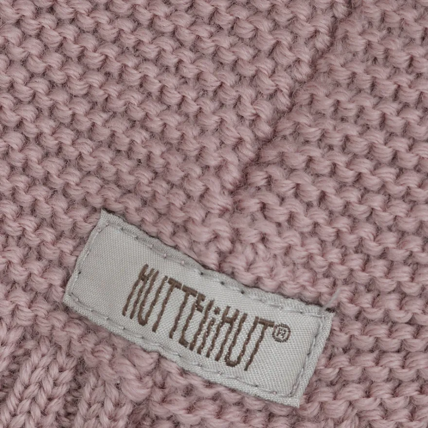 Huttelihut Ullstickad Mössa m. Pompom - Woodrose