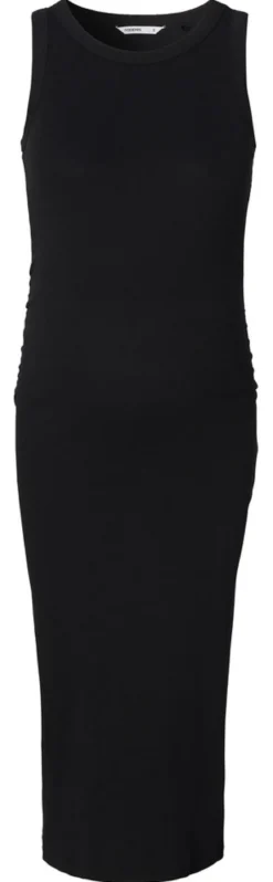 Inaya Rib Klänning - Black