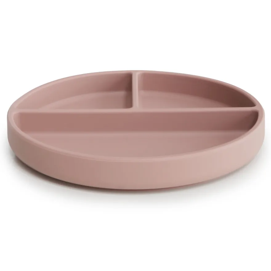 Indelad Tallrik Med Sugpropp - Blush