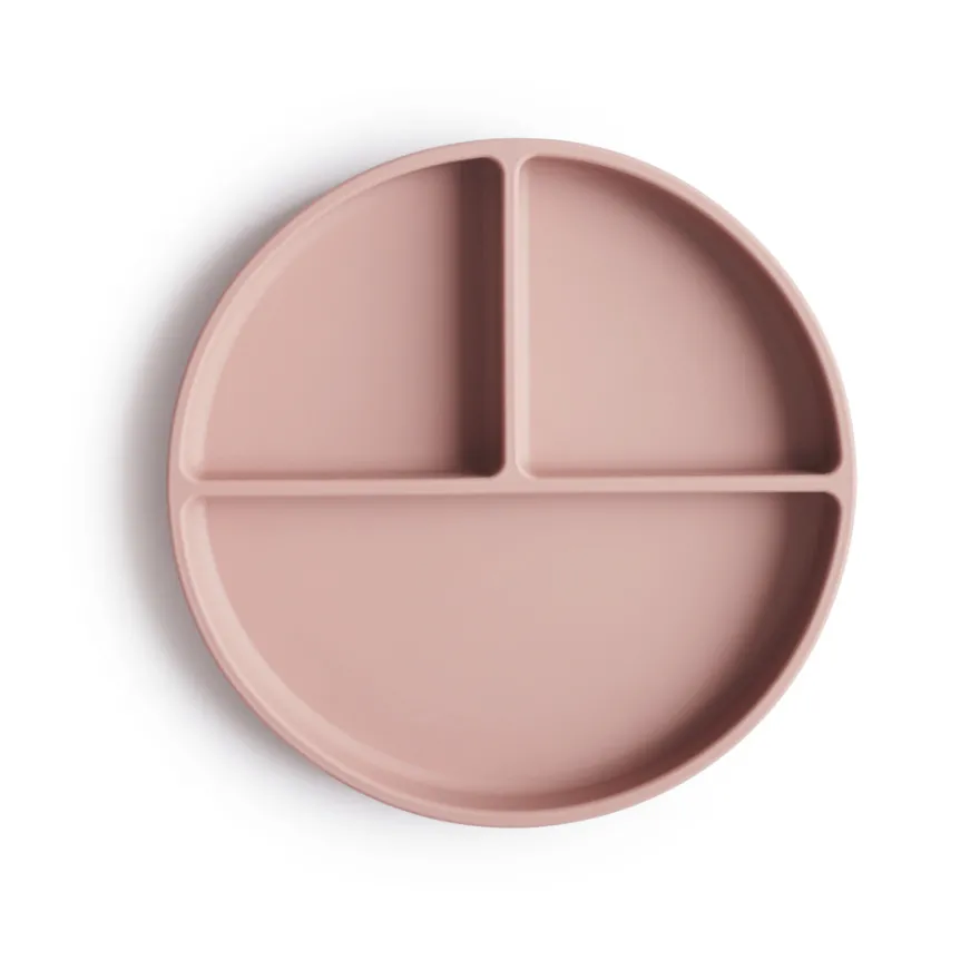 Indelad Tallrik Med Sugpropp - Blush