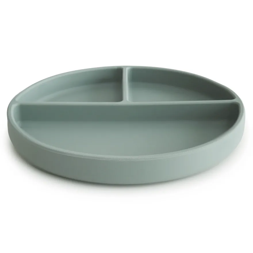 Indelad Tallrik Med Sugpropp - Cambridge Blue