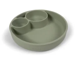 Indelad Tallrik Silikon - Green