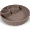 Indelad Tallrik Silikon - Warm Grey