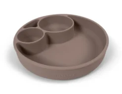 Indelad Tallrik Silikon - Warm Grey