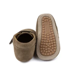Inneskor Velcro Season - Khaki Suede