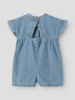 Jade Denim Short Jumpsuit - Medium Blue Denim