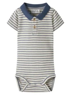 Jerimiah Kortärmad Polo Body - Vintage Indigo