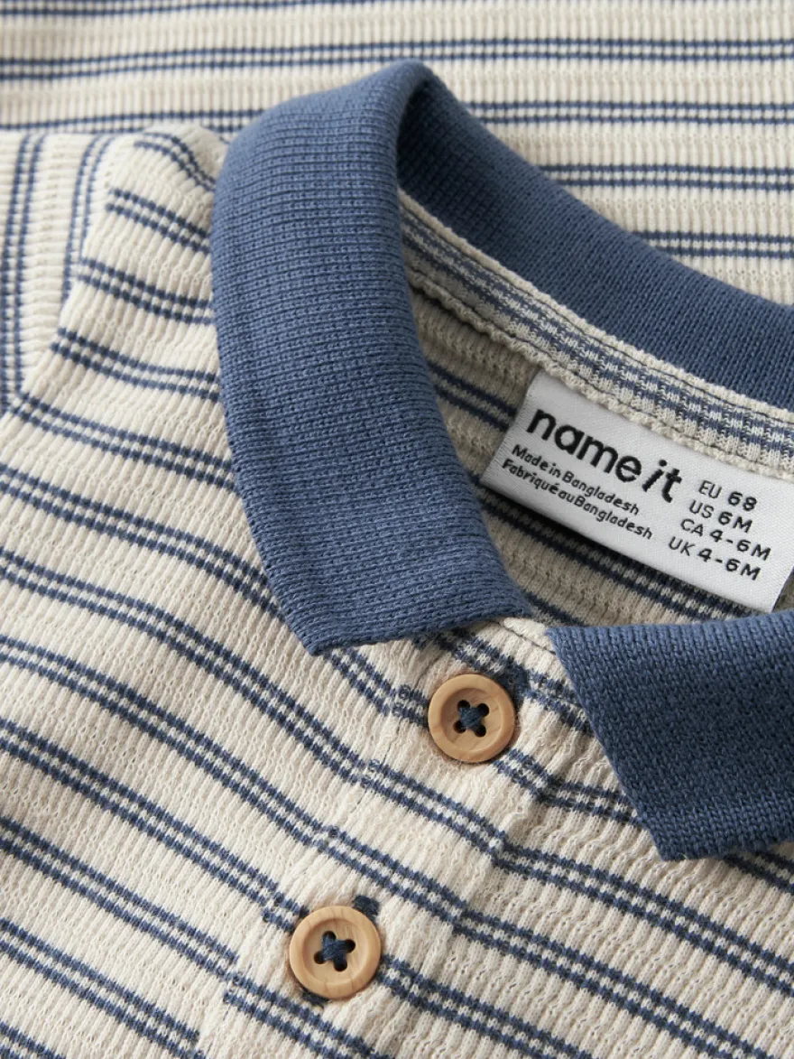 Jerimiah Kortärmad Polo Body - Vintage Indigo