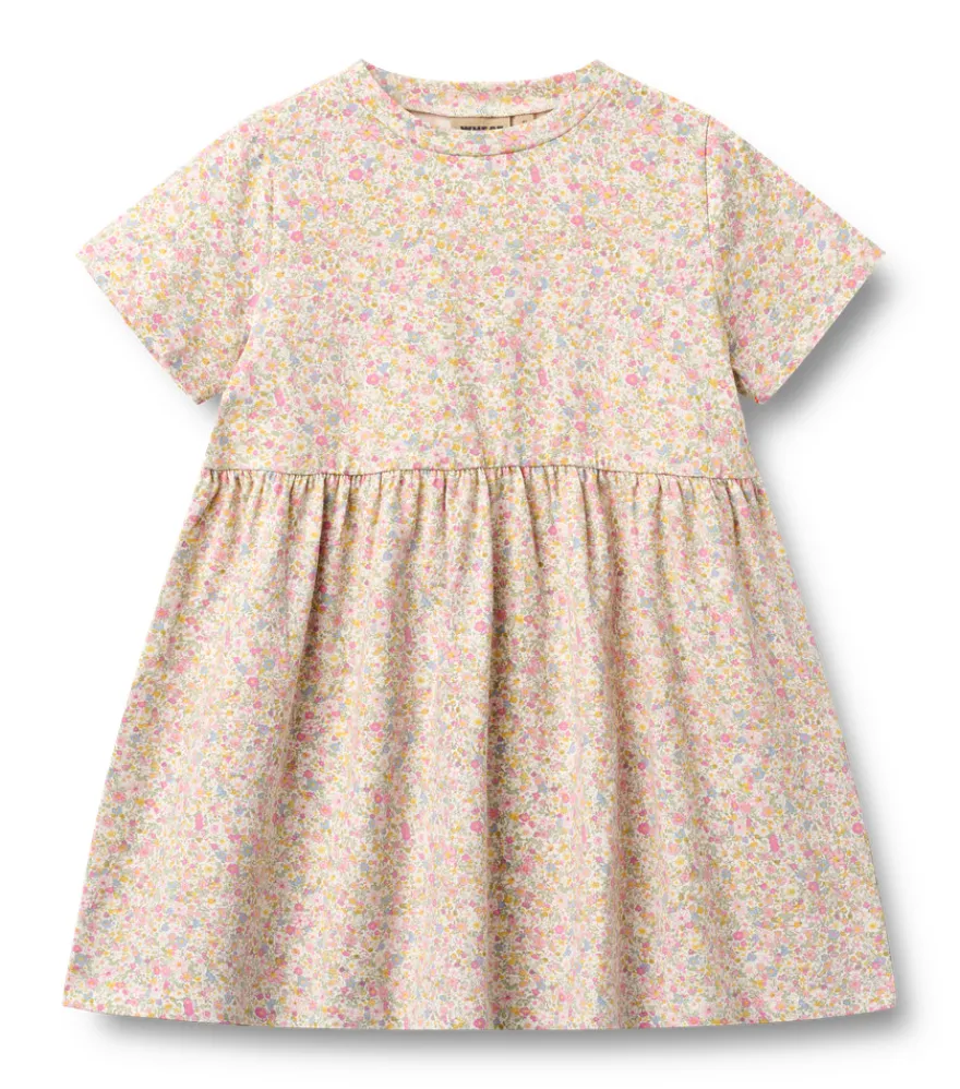 Jersey Klänning Anna - Blush Flower Meadow