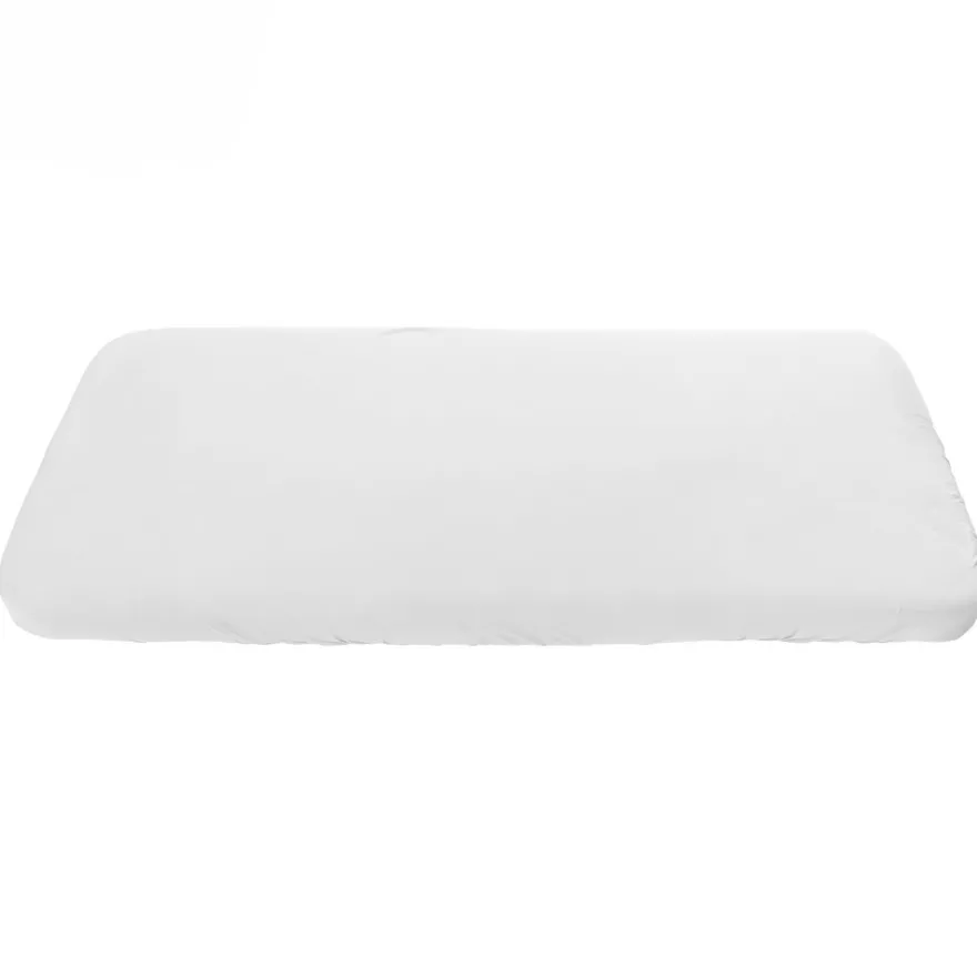 Jersey-lakan, 2 st, junior 70 x 160 cm, vit