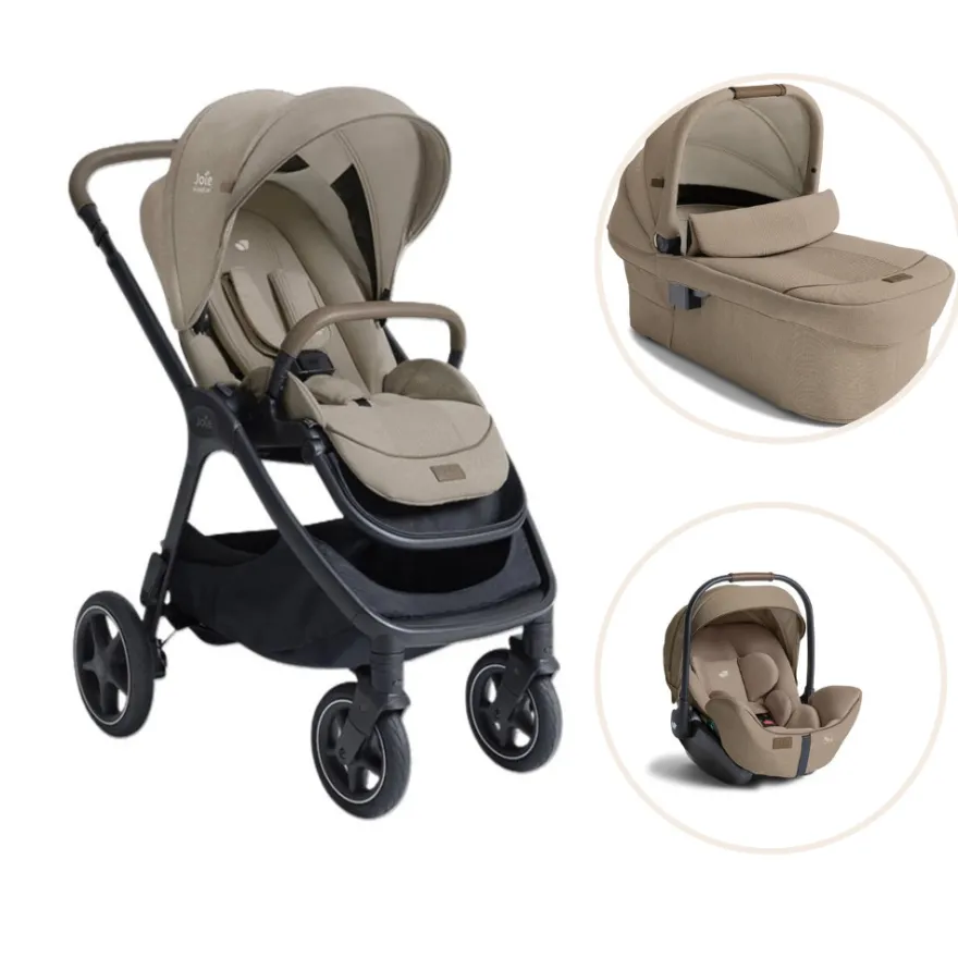 Joie Finiti Duovagn Inkl. I-Level Pro Babyskydd - Sandstone