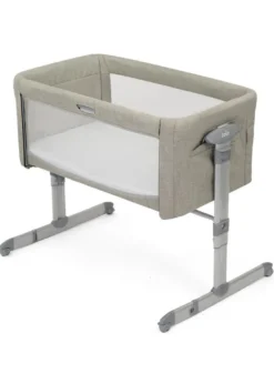 Joie Roomie Glide Bedside Crib - Almond