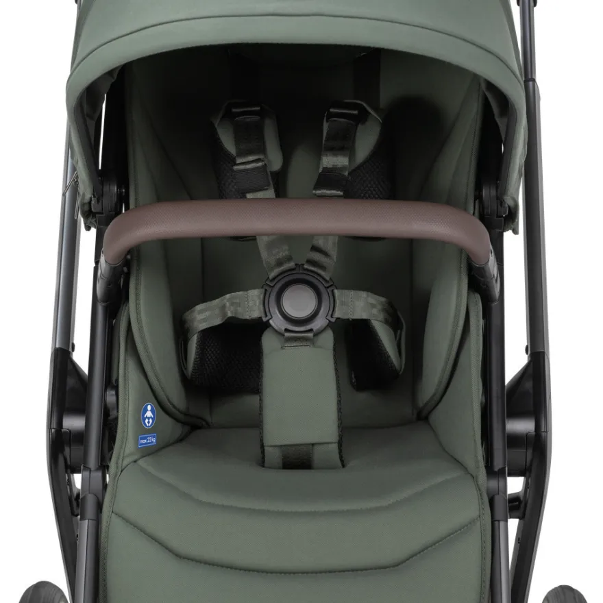 Joolz Day5 Barnvagn Med Maxi-Cosi Pebble Slide Pro Och Babyskyddsadapter - Forest Green/Onyx Black