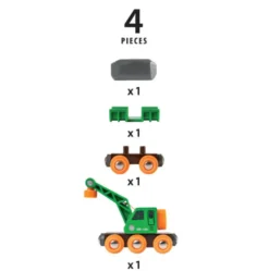 33698 Järnvägsvagn med kran