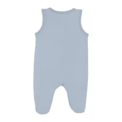 Jumpsuit med Fot - Solid - Zen Blue