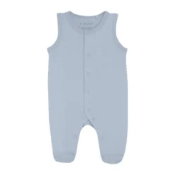 Jumpsuit med Fot - Solid - Zen Blue