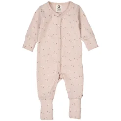 Jumpsuit med Fot Stars Rib - Nightingale/ Walnut/ Daydream