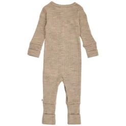 Jumpsuit med Fot Woolly - Balsam Melange