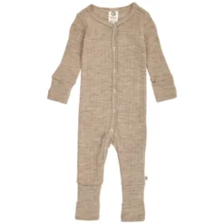 Jumpsuit med Fot Woolly - Balsam Melange