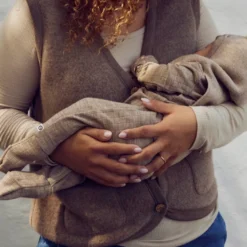 Jumpsuit med Fot Woolly - Balsam Melange