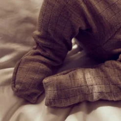 Jumpsuit med Fot Woolly - Balsam Melange