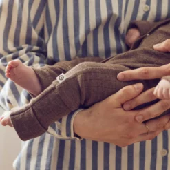 Jumpsuit med Fot Woolly - Walnut Melange