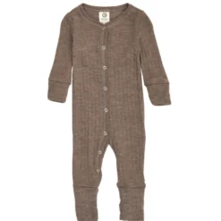 Jumpsuit med Fot Woolly - Walnut Melange