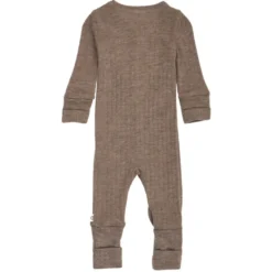 Jumpsuit med Fot Woolly - Walnut Melange